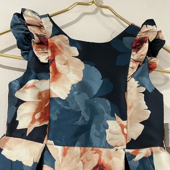Iris and Ivy floral satin effect party dress for girls, size 6 NWT - Picture 3 of 9